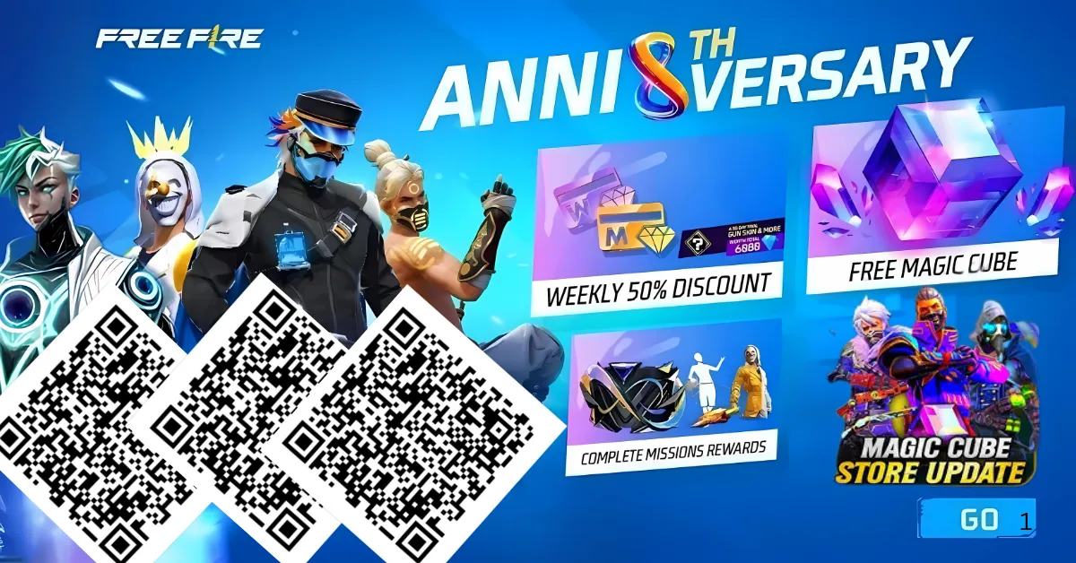 Free Fire Anniversary Magic Cube QR Code