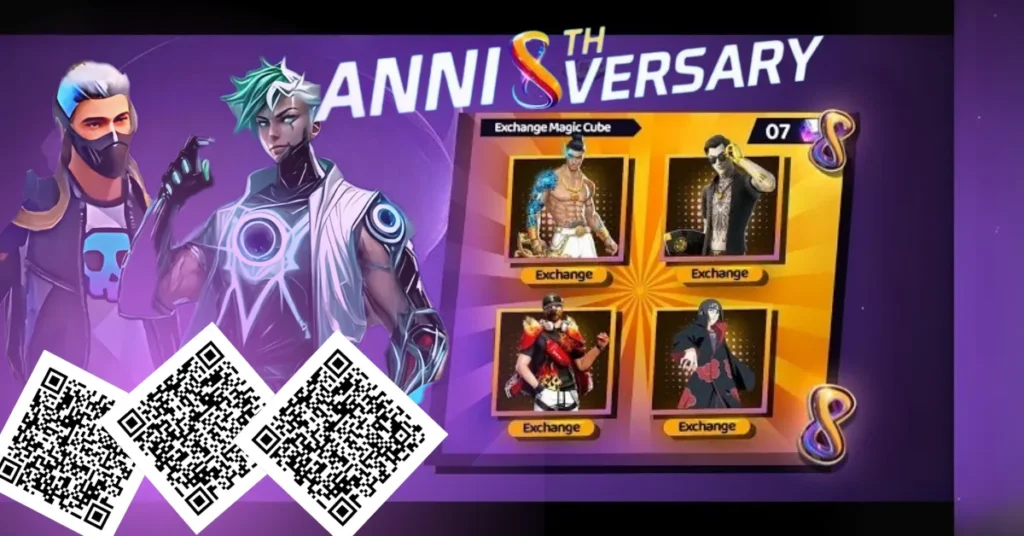 Free Fire Anniversary Magic Cube QR Code