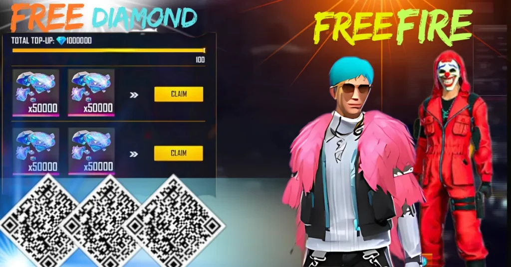 Free Fire Diamond QR Code