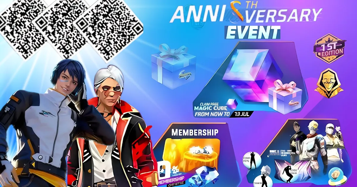 Free Fire Anniversary Bundle QR Code