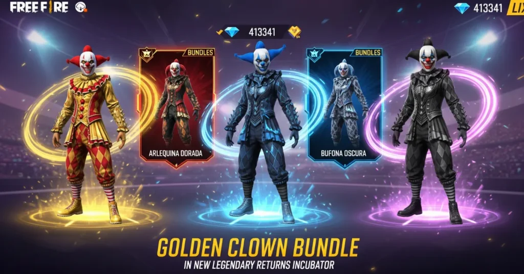 Free Fire legendary skins bundles