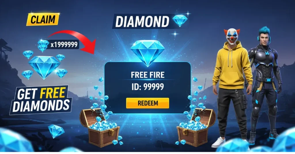 Free Fire free diamond UID 99999