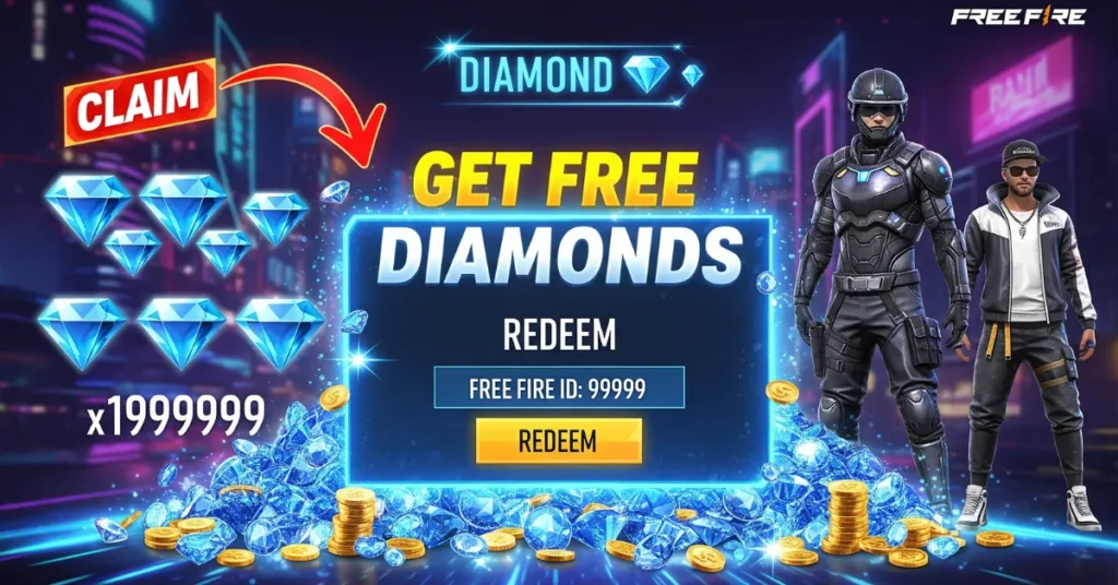 Free Fire free diamond UID 99999