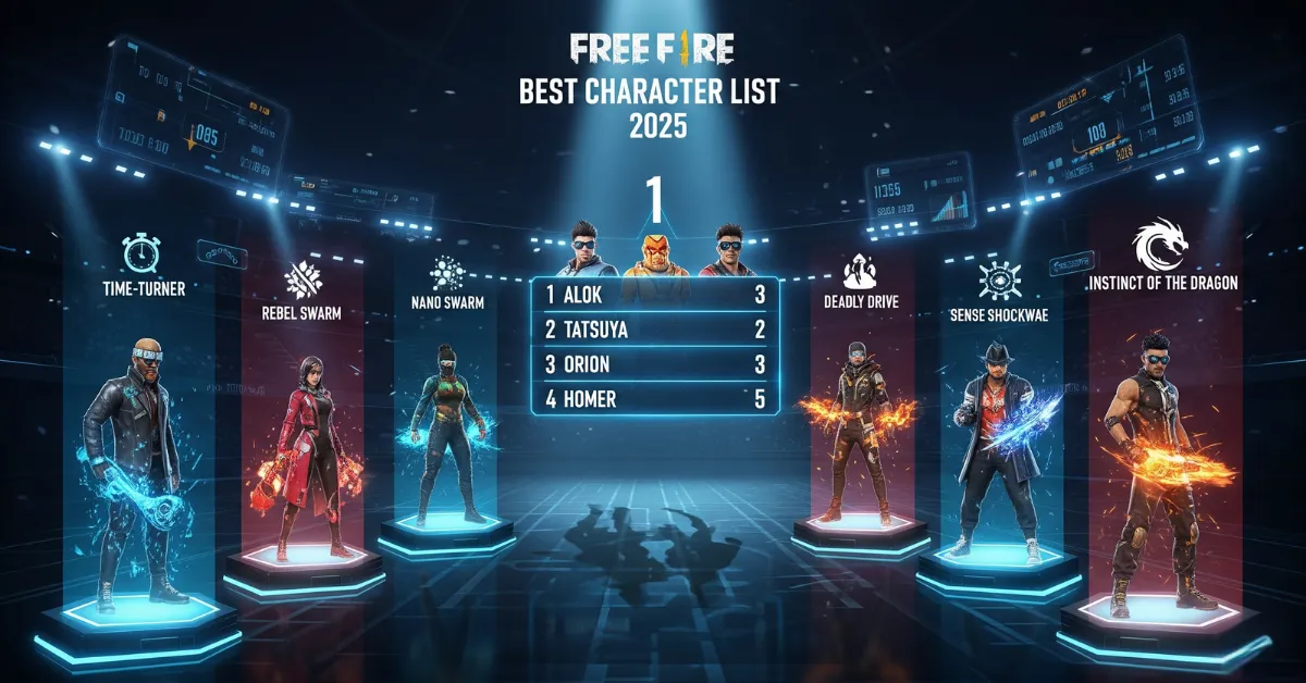 Free Fire Best Character List