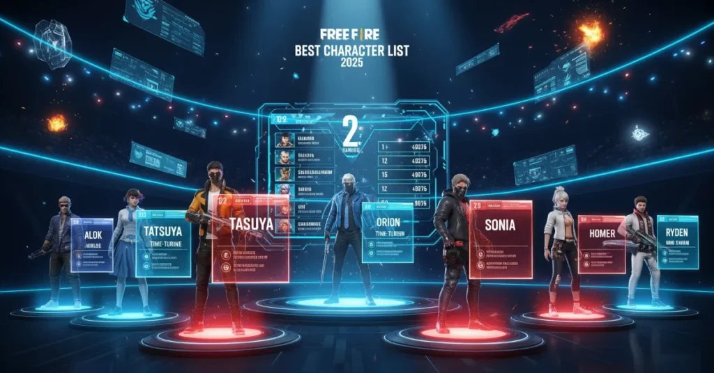 Free Fire Best Character List