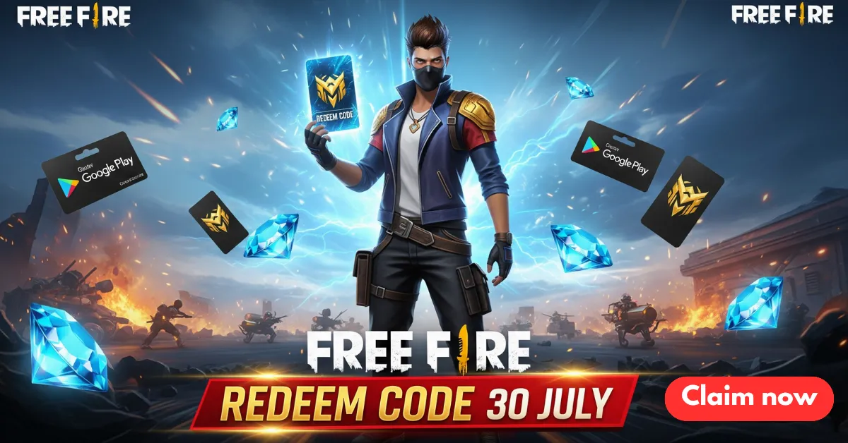Free Fire Redeem Code 30 July