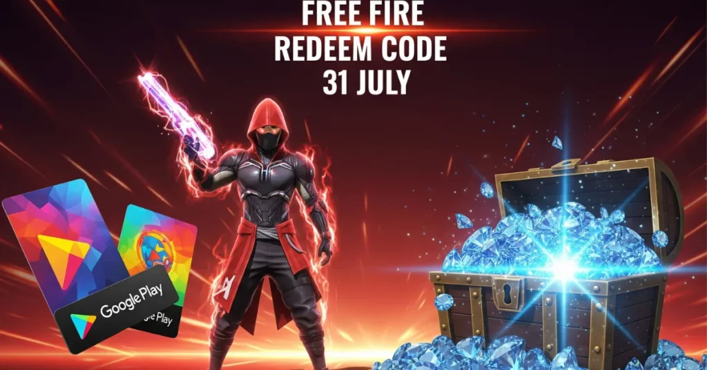 Free Fire Redeem Code 31 July