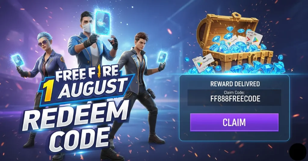 Free Fire 1 August Redeem Code