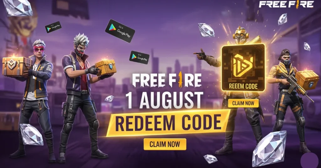 Free Fire 1 August Redeem Code