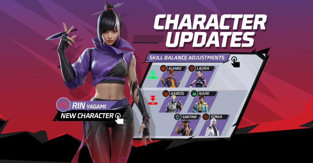 Free Fire New Character Update