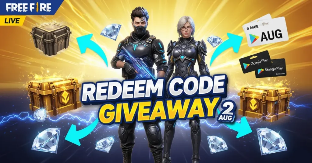 Free Fire Redeem Code 2 AUG