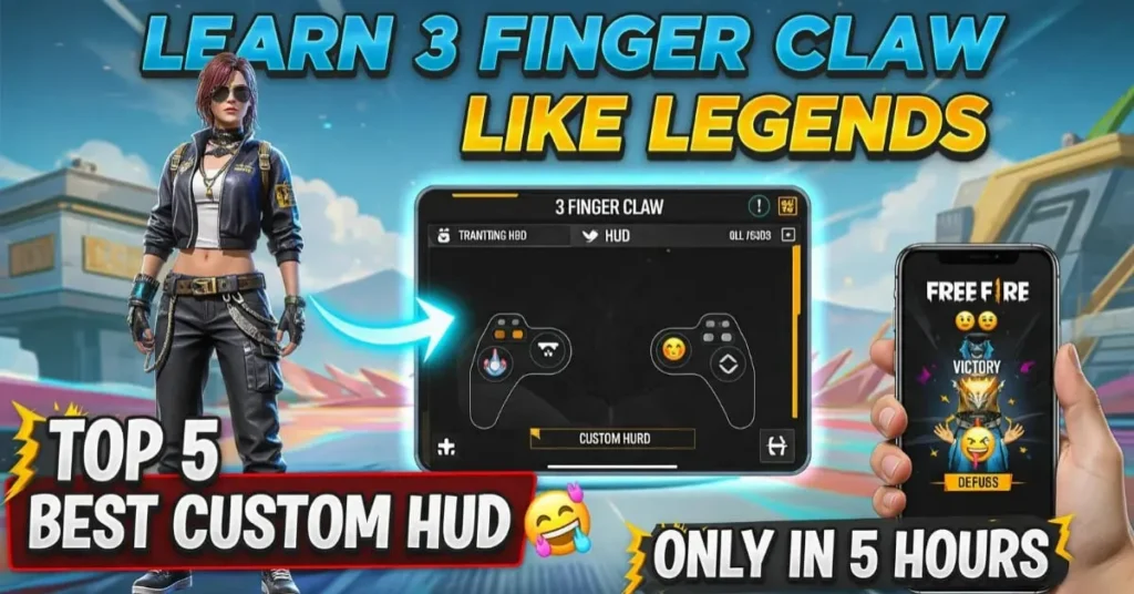 Free Fire Custom HUD 3 Finger