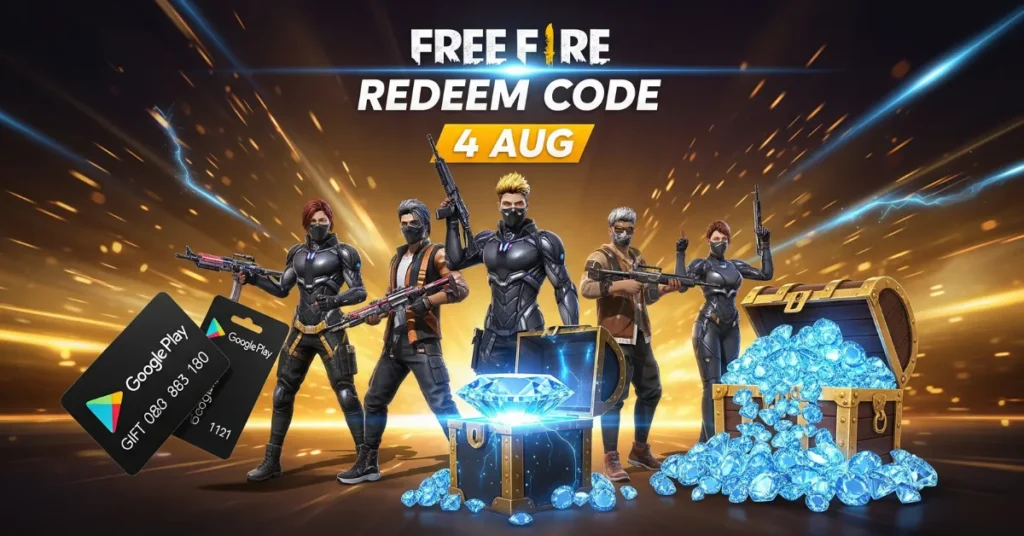Free Fire Redeem Code 4 AUG