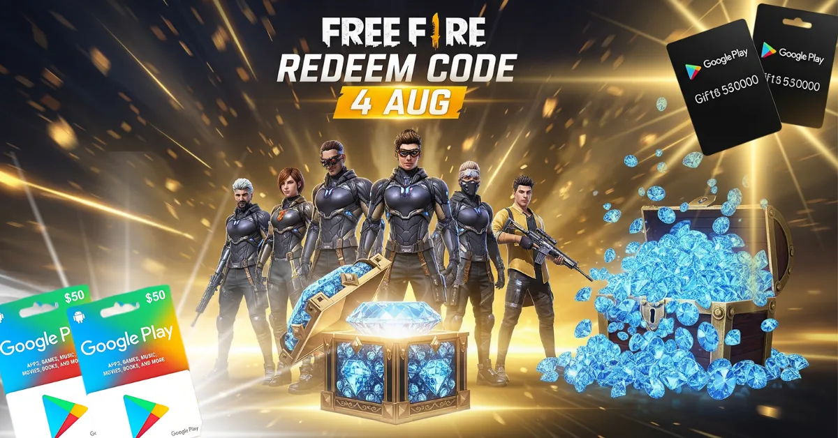 Free Fire Redeem Code 4 AUG
