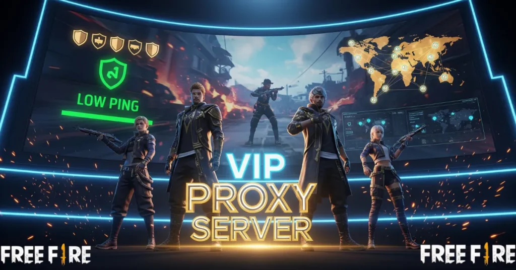 VIP Proxy server Free Fire Max 