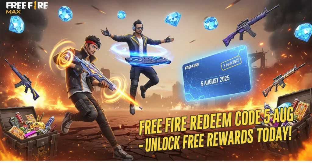 Free Fire Redeem Code 5 AUG 