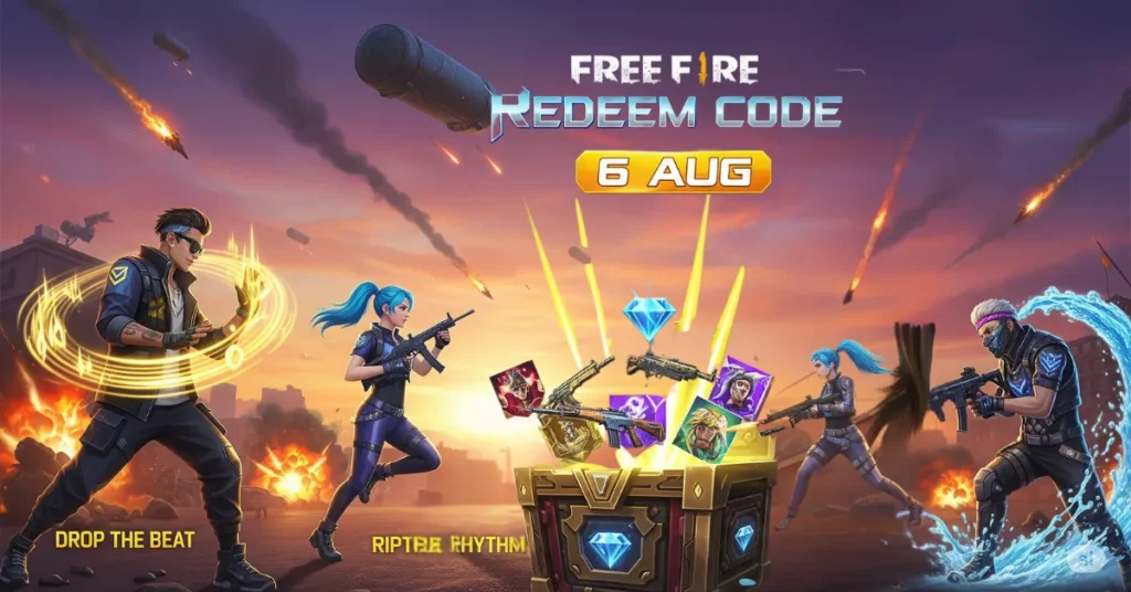 Free Fire Redeem Code 6 AUG