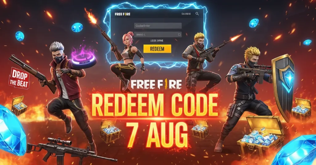 Free Fire Redeem Code 7 AUG