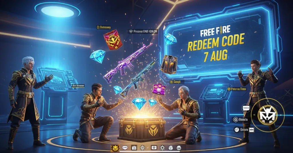 Free Fire Redeem Code 7
AUG