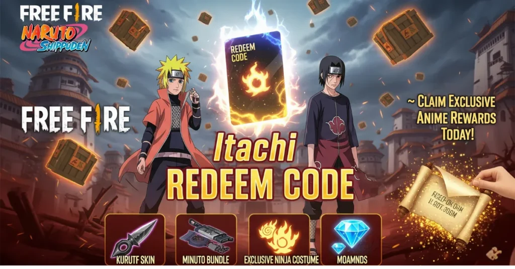Free Fire Itachi Bundle Redeem Code
