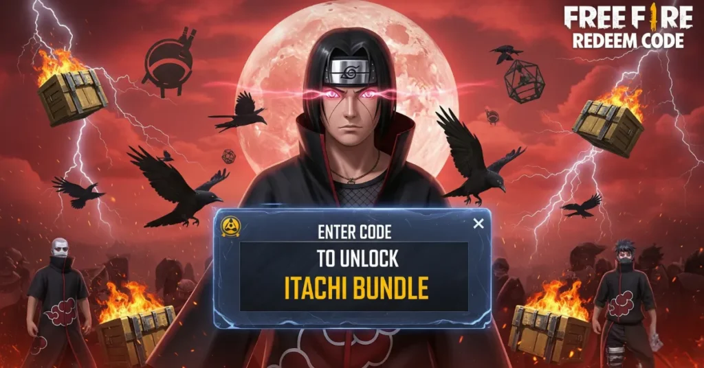 Free Fire Itachi Bundle Redeem Code