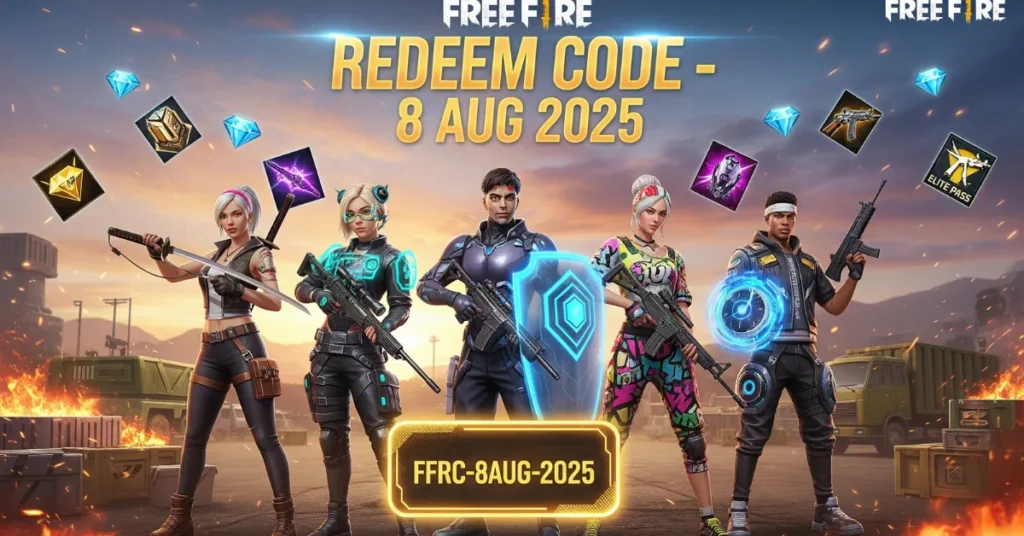 Free Fire Redeem Code 8 AUG