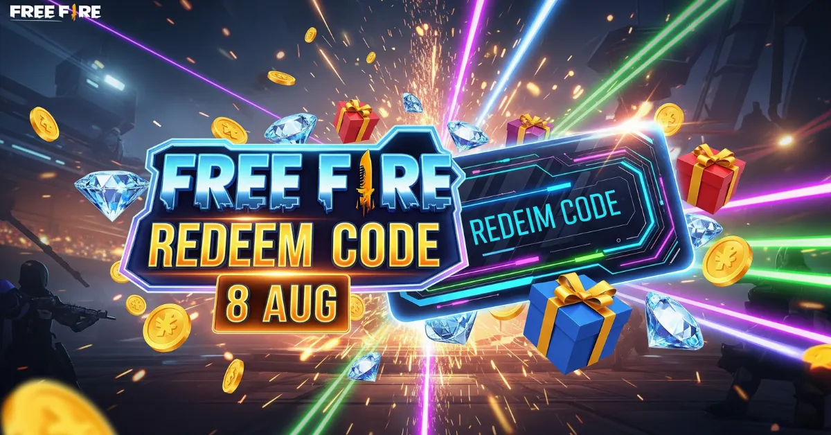 Free Fire Redeem Code 8 AUG
