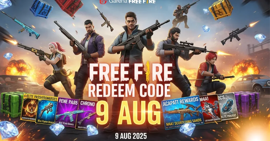 Free Fire Redeem Code 9 AUG