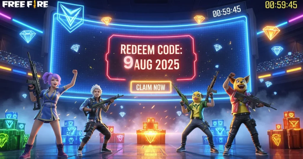 Free Fire Redeem Code 9 AUG