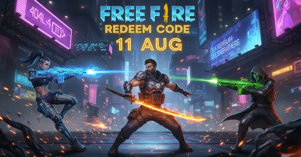 Free Fire Redeem Code 11 AUG 