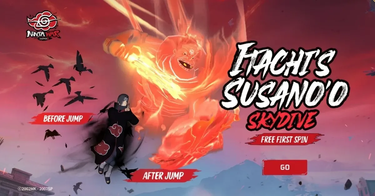 Itachi Skydiving in Free Fire