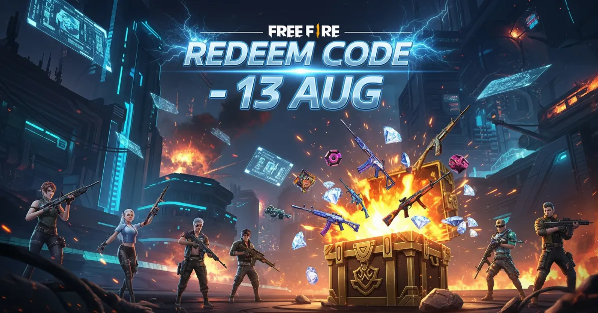 Free Fire Redeem Code 13 AUG