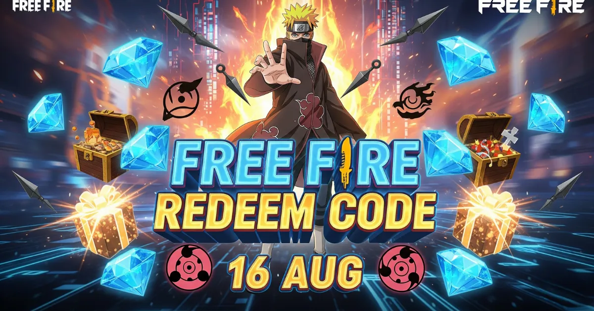 Free Fire Redeem Code 16 AUG