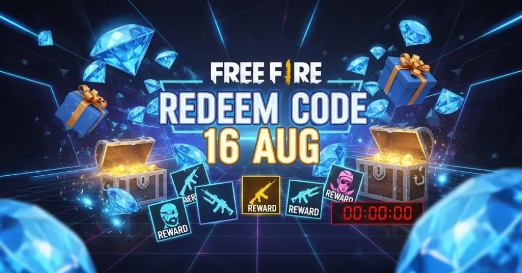 Free Fire Redeem Code 16 AUG 