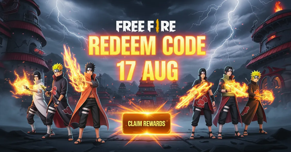 Free Fire Redeem Code 17 AUG