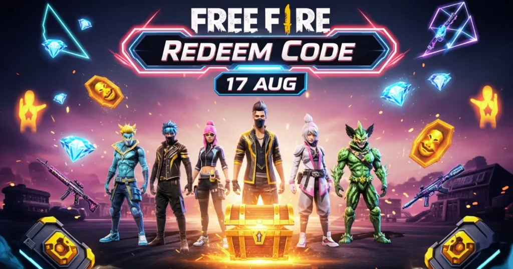 Free Fire Redeem Code 17 AUG