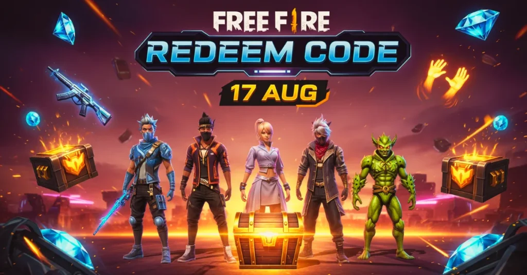 Free Fire Redeem Code 17 AUG