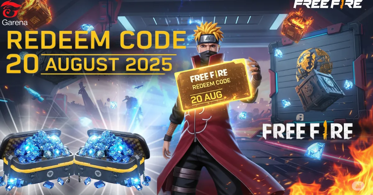 Free Fire Redeem Code 20 AUG