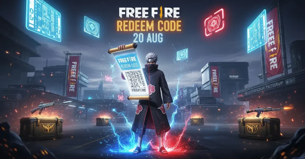 Free Fire Redeem Code 20 AUG