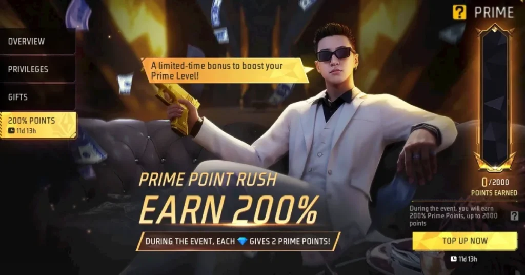Double Prime Points Free Fire