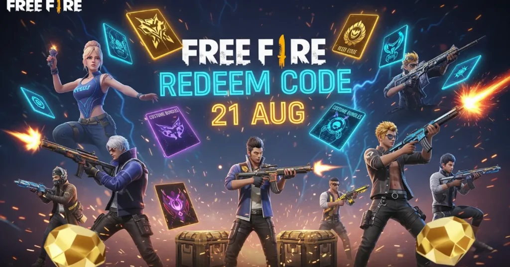 Free Fire Redeem Code 21 AUG