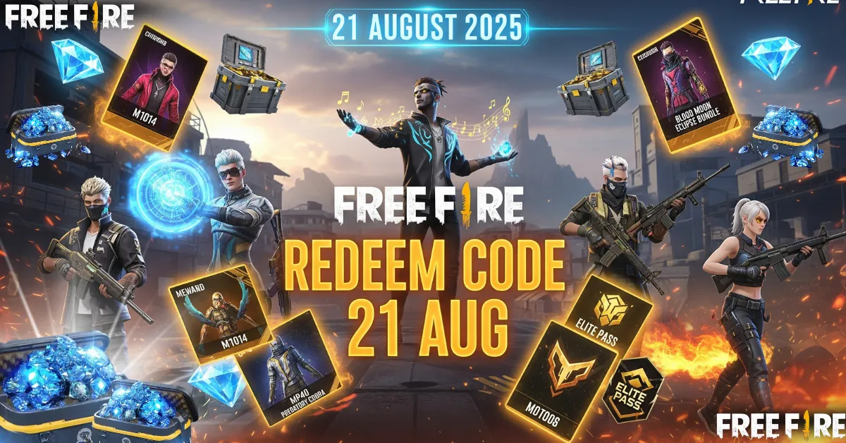 Free Fire Redeem Code 21 AUG