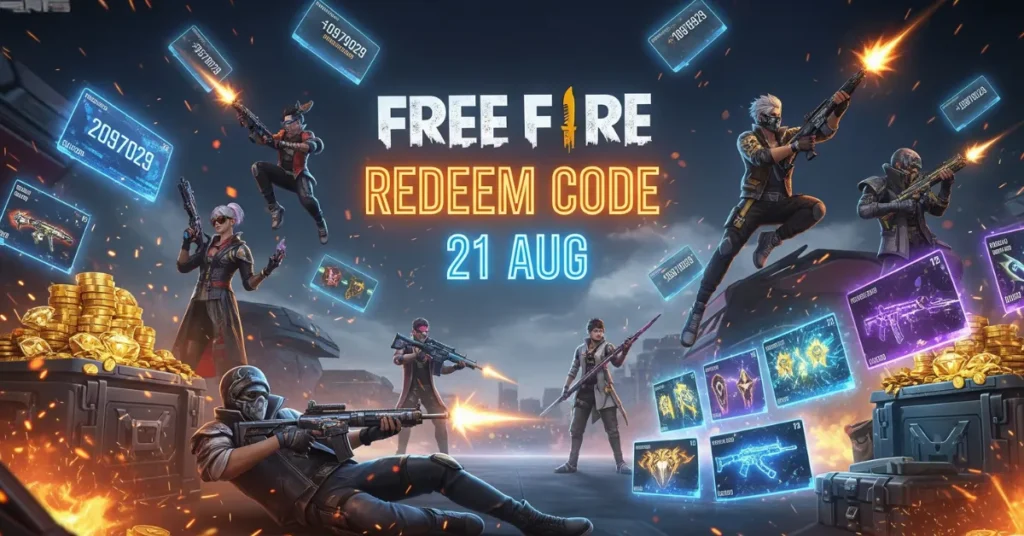 Free Fire Redeem Code 21 AUG