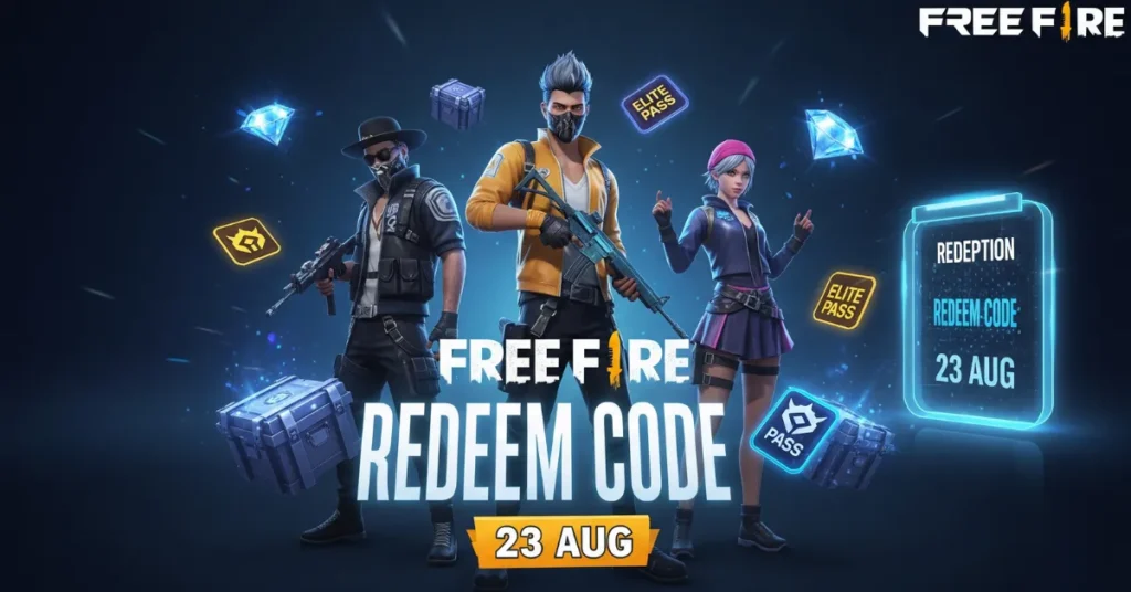 Free Fire Redeem Code 23 AUG