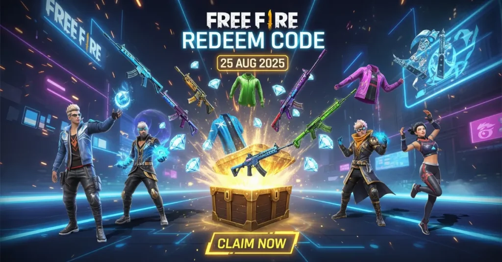 Free Fire Redeem Code 25 AUG