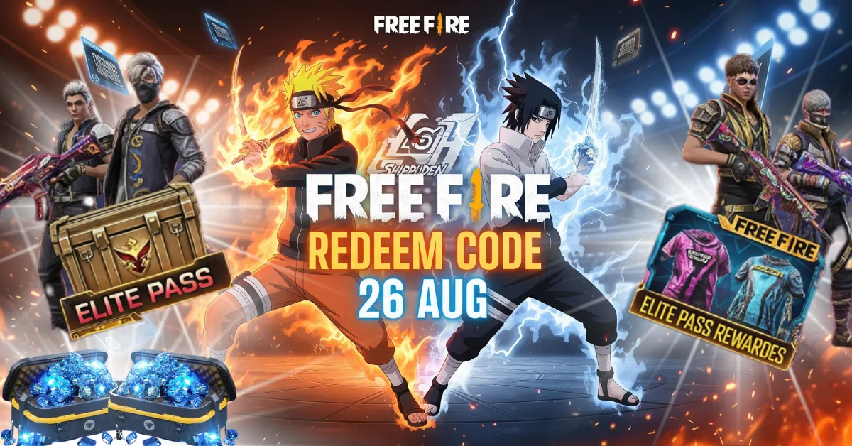 Free Fire Redeem Code 26 AUG