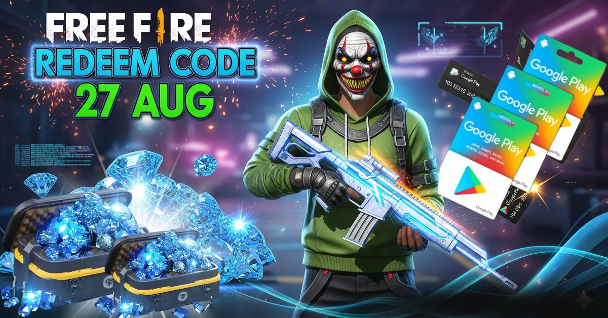 Free Fire Redeem Code 27 AUG