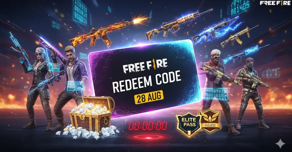 Free Fire Redeem Code 28 AUG