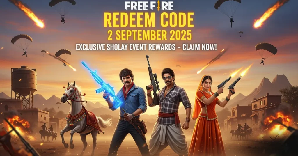 Free Fire Redeem Code 2 September 2025