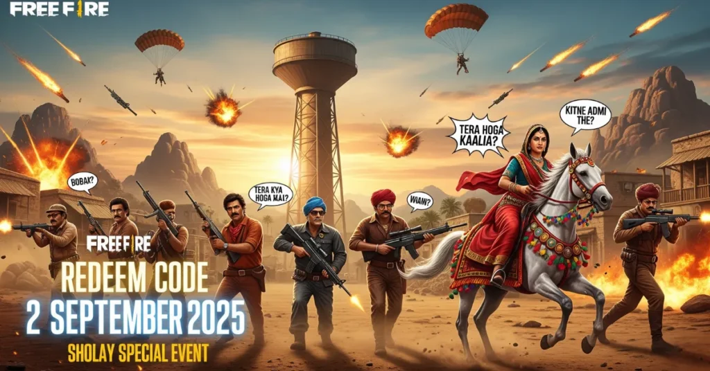 Free Fire Redeem Code 2 September 2025